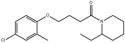 4-(4-chloro-2-methylphenoxy)-1-(2-ethylpiperidin-1-yl)butan-1-one Struktur