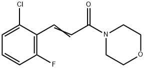 (E)-3-(2-chloro-6-fluorophenyl)-1-morpholin-4-ylprop-2-en-1-one Struktur