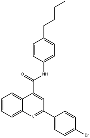 2-(4-bromophenyl)-N-(4-butylphenyl)quinoline-4-carboxamide Struktur