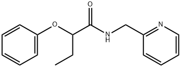 2-phenoxy-N-(pyridin-2-ylmethyl)butanamide Struktur