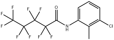 N-(3-chloro-2-methylphenyl)-2,2,3,3,4,4,5,5,5-nonafluoropentanamide Struktur