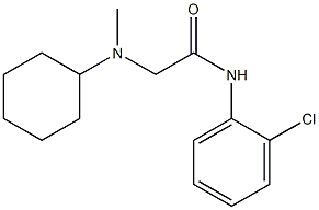 N-(2-chlorophenyl)-2-[cyclohexyl(methyl)amino]acetamide Struktur