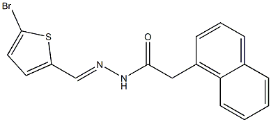 N-[(E)-(5-bromothiophen-2-yl)methylideneamino]-2-naphthalen-1-ylacetamide Struktur