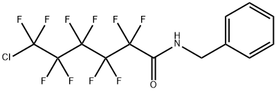 N-benzyl-6-chloro-2,2,3,3,4,4,5,5,6,6-decafluorohexanamide Struktur