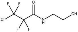 3-chloro-2,2,3,3-tetrafluoro-N-(2-hydroxyethyl)propanamide Struktur