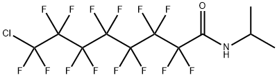 8-chloro-2,2,3,3,4,4,5,5,6,6,7,7,8,8-tetradecafluoro-N-propan-2-yloctanamide Struktur