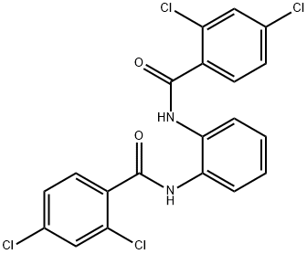 2,4-dichloro-N-[2-[(2,4-dichlorobenzoyl)amino]phenyl]benzamide Struktur