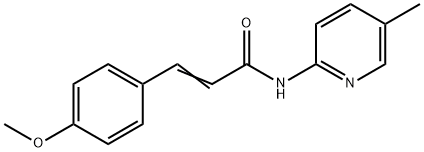 (E)-3-(4-methoxyphenyl)-N-(5-methylpyridin-2-yl)prop-2-enamide Struktur