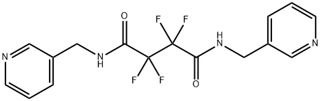 2,2,3,3-tetrafluoro-N,N'-bis(pyridin-3-ylmethyl)butanediamide Struktur