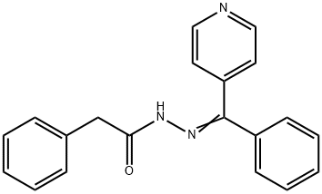 2-phenyl-N-[(E)-[phenyl(pyridin-4-yl)methylidene]amino]acetamide Struktur