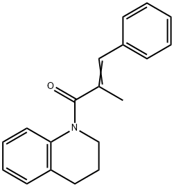 (E)-1-(3,4-dihydro-2H-quinolin-1-yl)-2-methyl-3-phenylprop-2-en-1-one Struktur