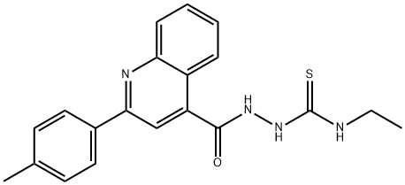 1-ethyl-3-[[2-(4-methylphenyl)quinoline-4-carbonyl]amino]thiourea Struktur