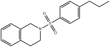 2-(4-propylphenyl)sulfonyl-3,4-dihydro-1H-isoquinoline Struktur