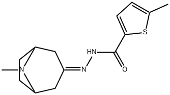 5-methyl-N-[(8-methyl-8-azabicyclo[3.2.1]octan-3-ylidene)amino]thiophene-2-carboxamide Struktur