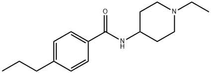 N-(1-ethylpiperidin-4-yl)-4-propylbenzamide Struktur