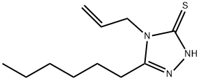 3-hexyl-4-prop-2-enyl-1H-1,2,4-triazole-5-thione Struktur