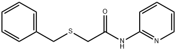 2-benzylsulfanyl-N-pyridin-2-ylacetamide Struktur