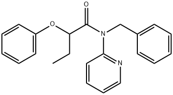 N-benzyl-2-phenoxy-N-pyridin-2-ylbutanamide Struktur