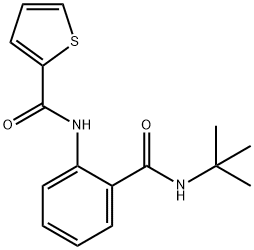 N-[2-(tert-butylcarbamoyl)phenyl]thiophene-2-carboxamide Struktur