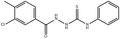 1-[(3-chloro-4-methylbenzoyl)amino]-3-phenylthiourea Struktur