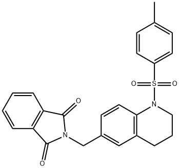 2-[[1-(4-methylphenyl)sulfonyl-3,4-dihydro-2H-quinolin-6-yl]methyl]isoindole-1,3-dione Struktur