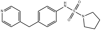 N-[4-(pyridin-4-ylmethyl)phenyl]pyrrolidine-1-sulfonamide Struktur