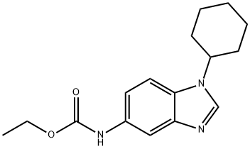 ethyl N-(1-cyclohexylbenzimidazol-5-yl)carbamate Struktur