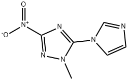 5-imidazol-1-yl-1-methyl-3-nitro-1,2,4-triazole Struktur