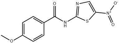 4-methoxy-N-(5-nitro-1,3-thiazol-2-yl)benzamide Struktur