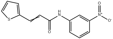 (E)-N-(3-nitrophenyl)-3-thiophen-2-ylprop-2-enamide Struktur