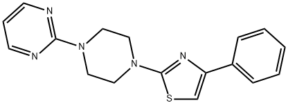 4-phenyl-2-(4-pyrimidin-2-ylpiperazin-1-yl)-1,3-thiazole Struktur