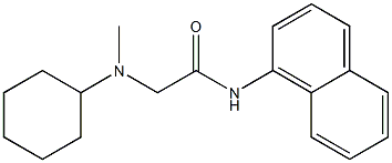 2-[cyclohexyl(methyl)amino]-N-naphthalen-1-ylacetamide Struktur