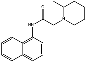 2-(2-methylpiperidin-1-yl)-N-naphthalen-1-ylacetamide Struktur