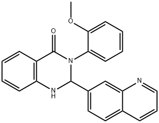 3-(2-methoxyphenyl)-2-quinolin-7-yl-1,2-dihydroquinazolin-4-one Struktur