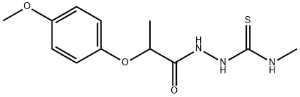 1-[2-(4-methoxyphenoxy)propanoylamino]-3-methylthiourea Struktur