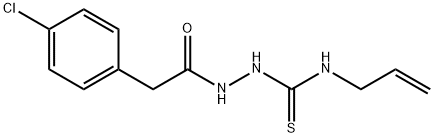 1-[[2-(4-chlorophenyl)acetyl]amino]-3-prop-2-enylthiourea Struktur