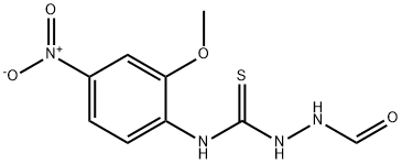 N-[(2-methoxy-4-nitrophenyl)carbamothioylamino]formamide Struktur