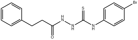 1-(4-bromophenyl)-3-(3-phenylpropanoylamino)thiourea Struktur