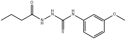 1-(butanoylamino)-3-(3-methoxyphenyl)thiourea Struktur