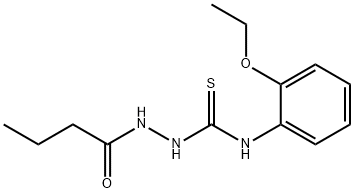 1-(butanoylamino)-3-(2-ethoxyphenyl)thiourea Struktur