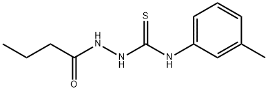 1-(butanoylamino)-3-(3-methylphenyl)thiourea Struktur