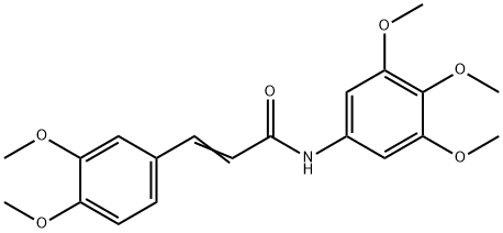 (E)-3-(3,4-dimethoxyphenyl)-N-(3,4,5-trimethoxyphenyl)prop-2-enamide Struktur