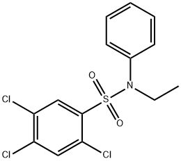 2,4,5-trichloro-N-ethyl-N-phenylbenzenesulfonamide Struktur