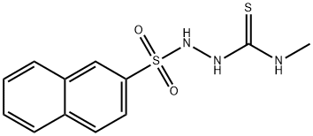 1-methyl-3-(naphthalen-2-ylsulfonylamino)thiourea Struktur