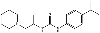 1-(1-piperidin-1-ylpropan-2-yl)-3-(4-propan-2-ylphenyl)thiourea Struktur