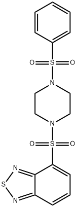 4-[4-(benzenesulfonyl)piperazin-1-yl]sulfonyl-2,1,3-benzothiadiazole Struktur