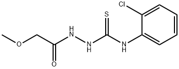 1-(2-chlorophenyl)-3-[(2-methoxyacetyl)amino]thiourea Struktur