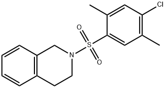 2-(4-chloro-2,5-dimethylphenyl)sulfonyl-3,4-dihydro-1H-isoquinoline Struktur