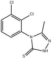 4-(2,3-dichlorophenyl)-3-methyl-1H-1,2,4-triazole-5-thione Struktur