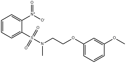 N-[2-(3-methoxyphenoxy)ethyl]-N-methyl-2-nitrobenzenesulfonamide Struktur